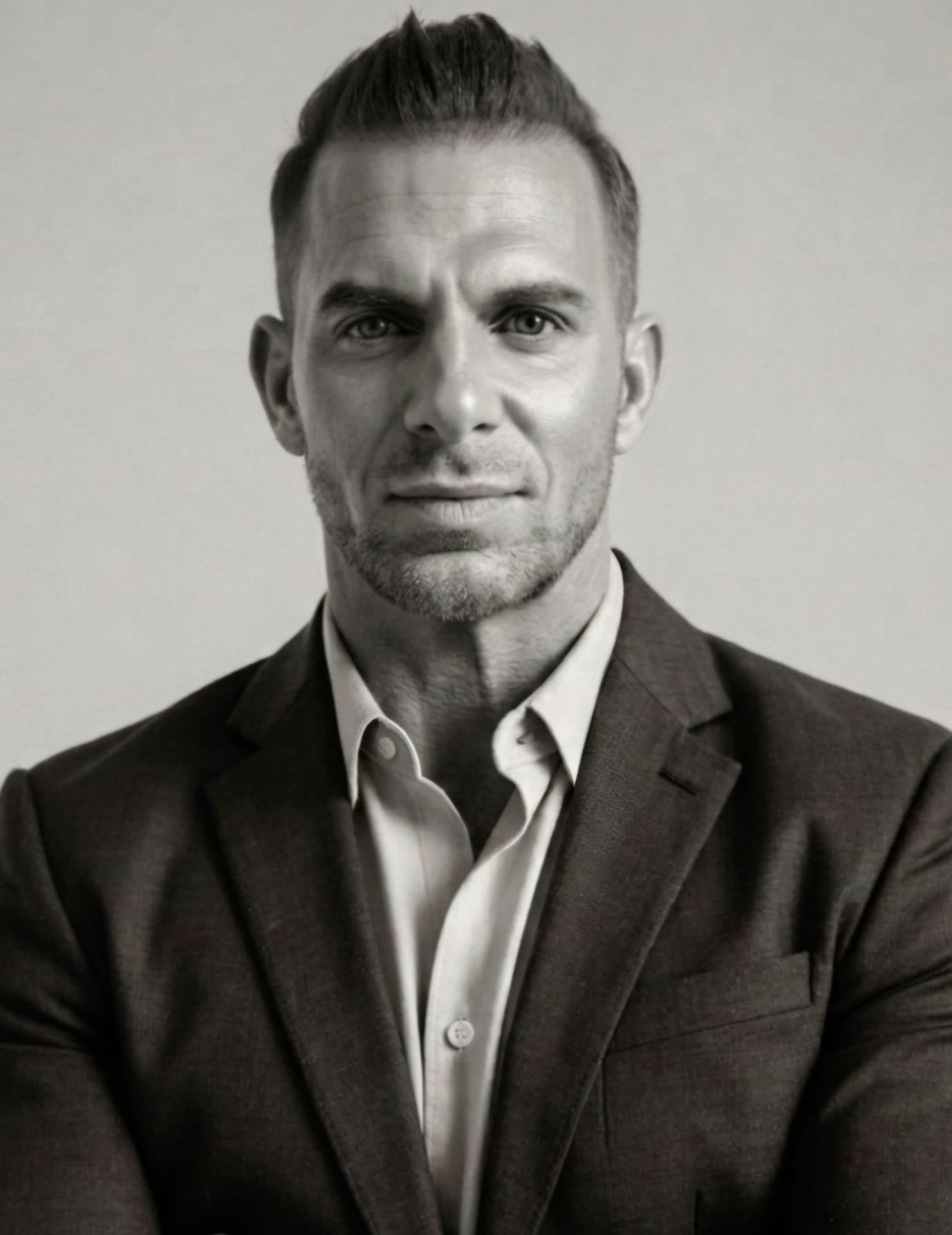 Black and white portrait of Joseph Yerant