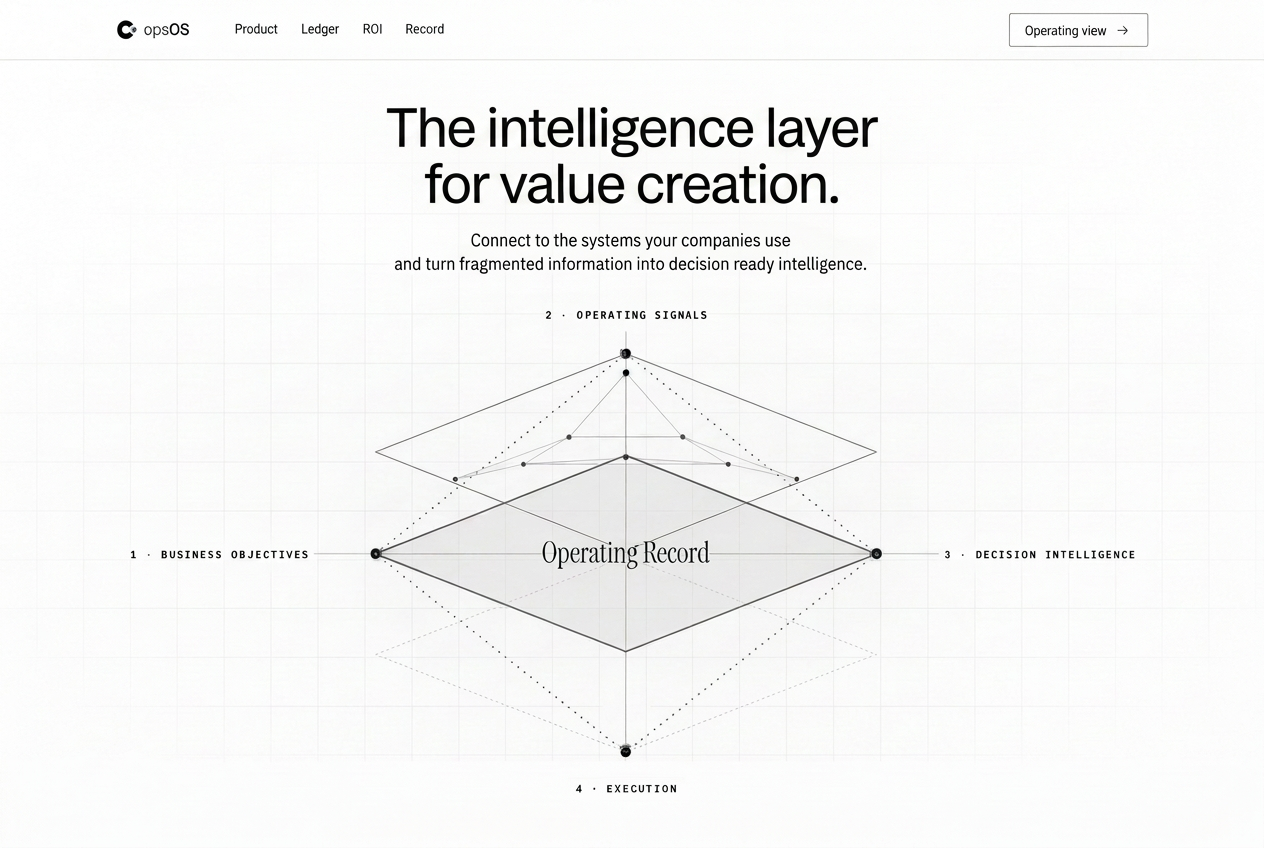 OpsOS landing page